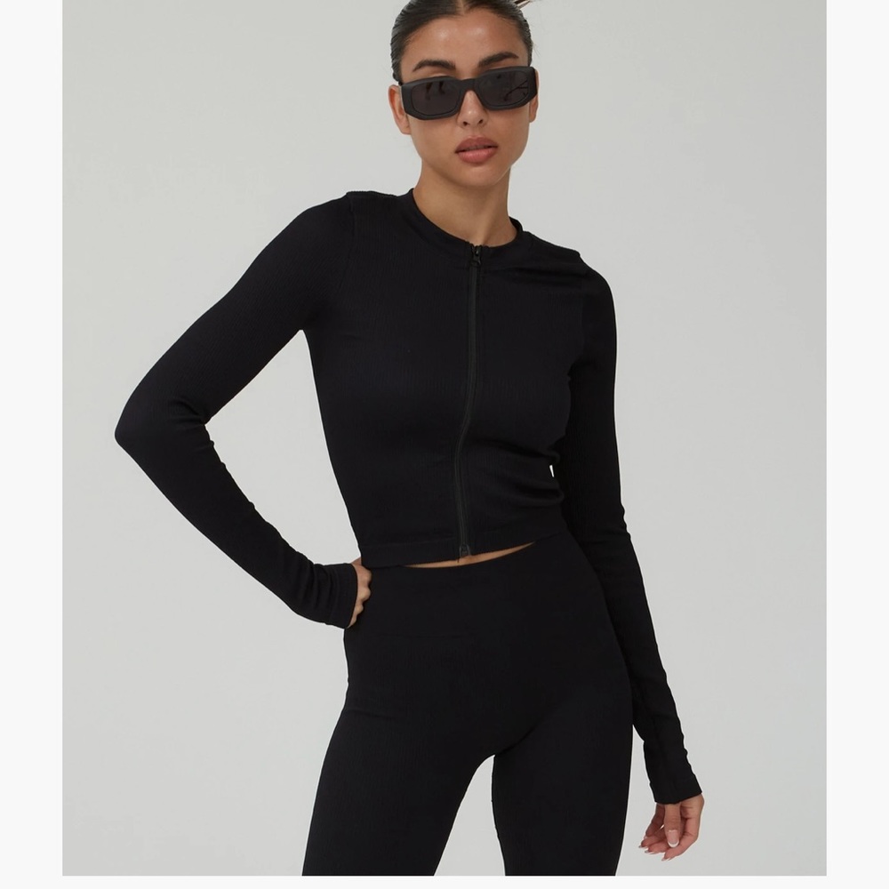 NWOT Adanola black workout set